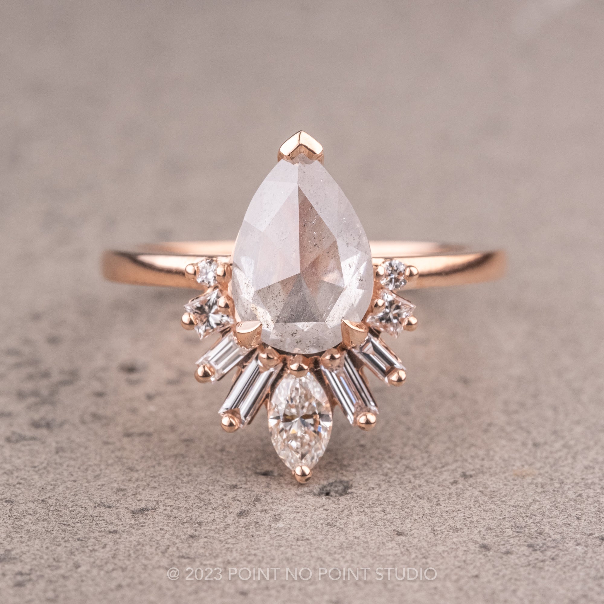 Pear Shaped Diamond Solitaire Engagement Ring – Christopher Duquet Fine  Jewelry